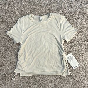 NWT Lululemon side cinch ribbed tee Sz 10